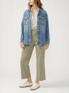 Women's Denim Shirt Jacket, , hi-res image number 3