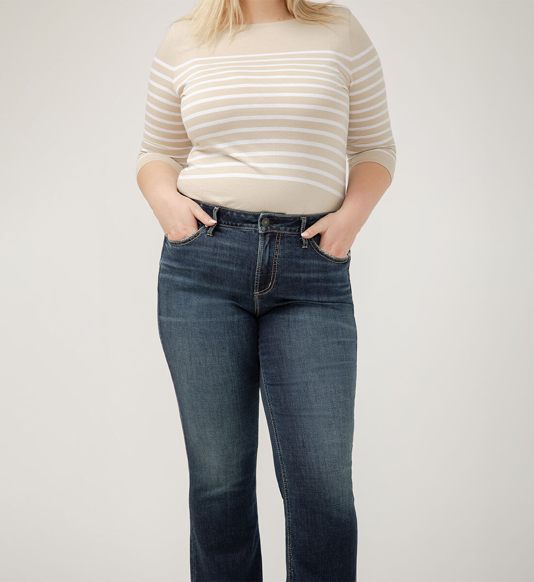 Buy Suki Mid Rise Slim Bootcut Luxe Stretch Jeans Plus Size