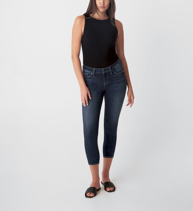 Elyse Mid Rise Skinny Crop Jeans