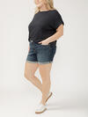 Elyse Mid Rise Luxe Stretch Shorts Plus Size image number 2
