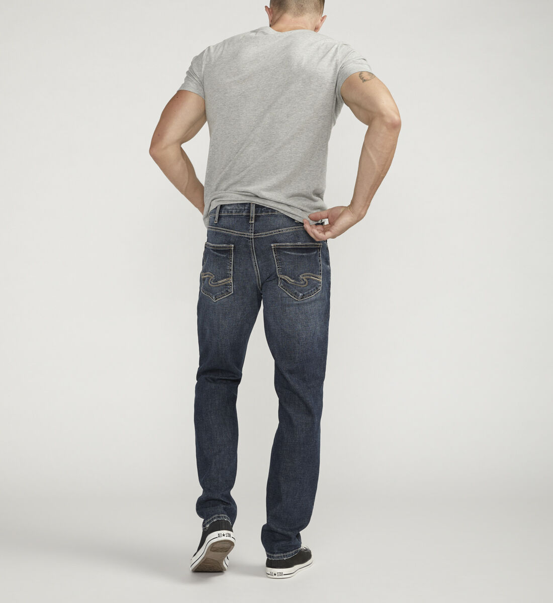 Buy Eddie Athletic Fit Tapered Leg Jeans for USD 99.00 Silver Jeans US New