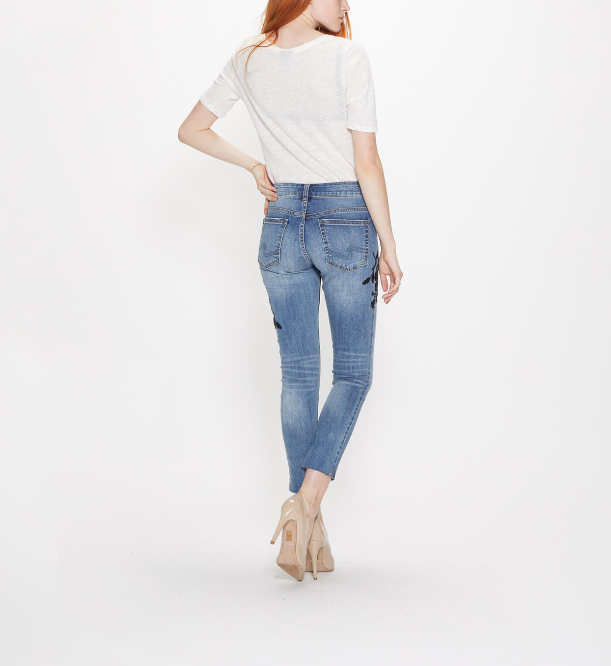 Girlfriend Skinny Mid Medium Wash, , hi-res image number 1