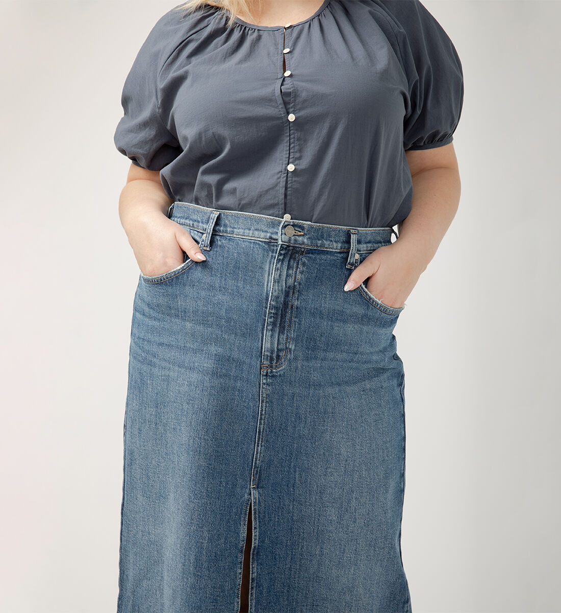 Plus size jean skirts 70 shop