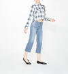Wide Leg Crop High Rise Dark Wash, , hi-res image number 3