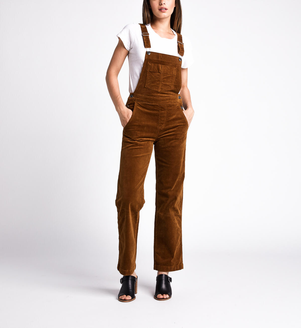 Overall Straight Leg Pants, Caramel, hi-res image number 0
