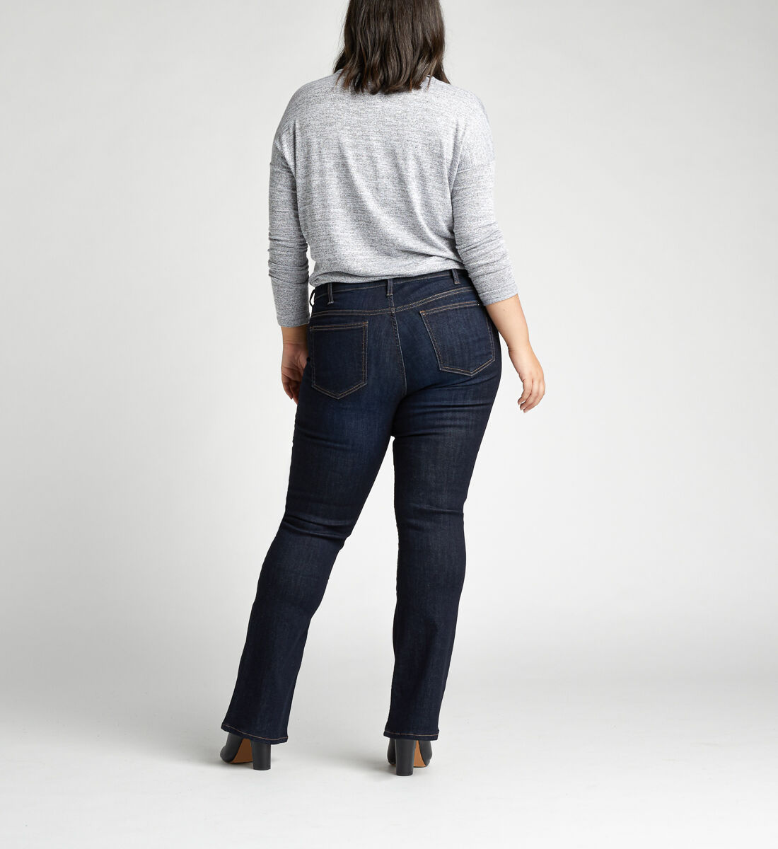 Buy Elyse Mid Rise Slim Bootcut Plus Size Jeans for USD 89.00