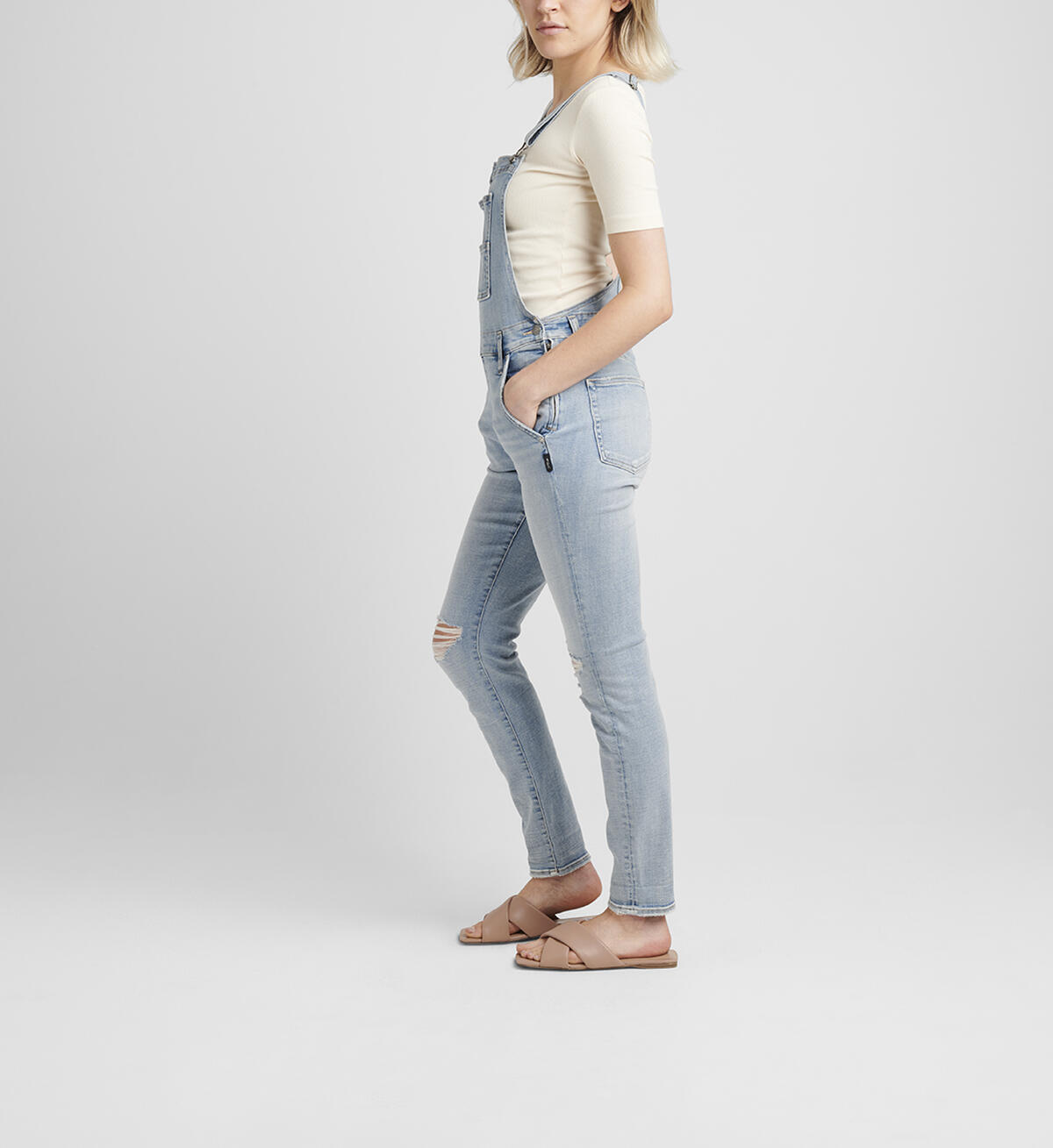 Skinny Leg Overalls, , hi-res image number 2