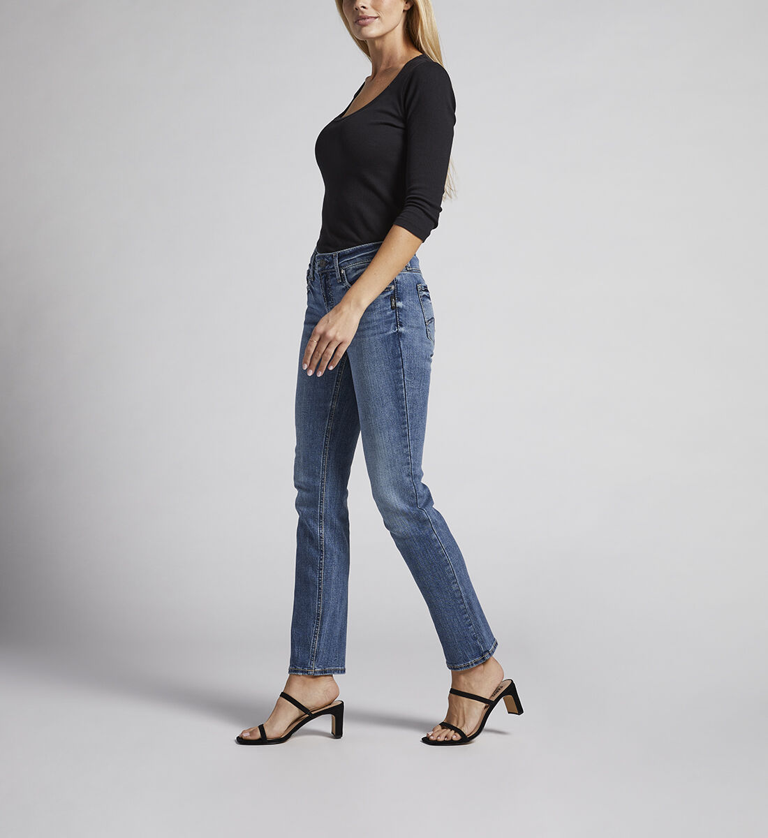 Silver jeans straight leg top