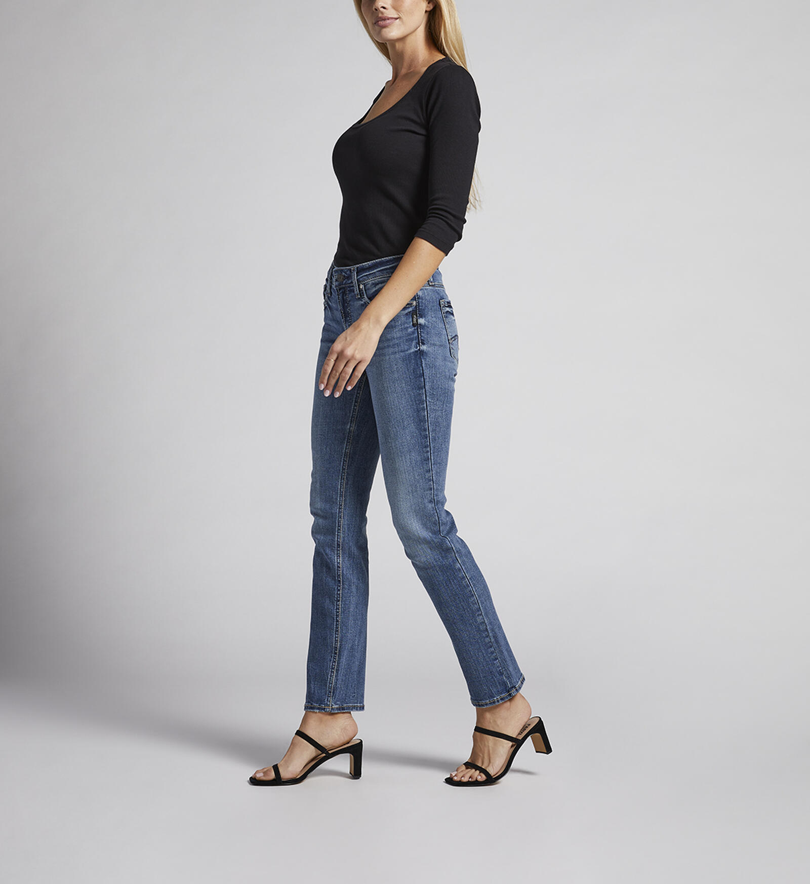 Buy Suki Mid Rise Straight Leg Jeans for USD 58.00 | Silver Jeans US New