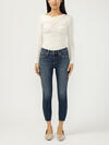 Elyse Mid Rise Cropped Skinny Jeans image number 0