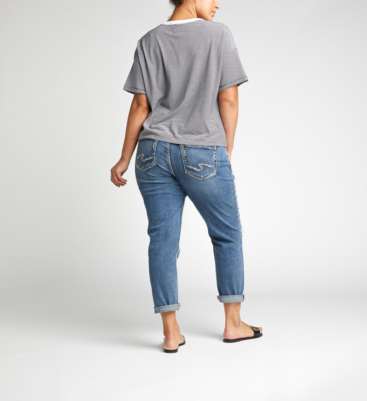 Mid-Rise Boyfriend Jeans, , hi-res image number 1