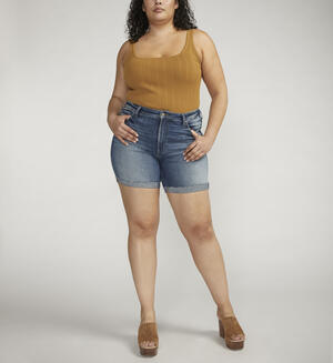 Sure Thing High Rise Long Short Plus Size