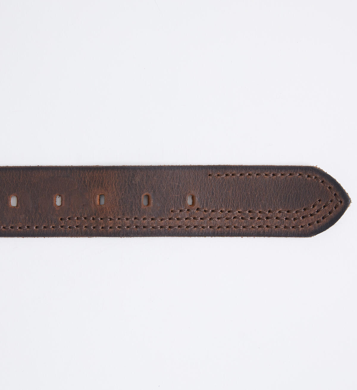 Stitched Leather Mens Belt, , hi-res image number 1