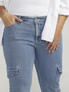 Be Low Cargo Pocket Jeans Plus Size image number 3