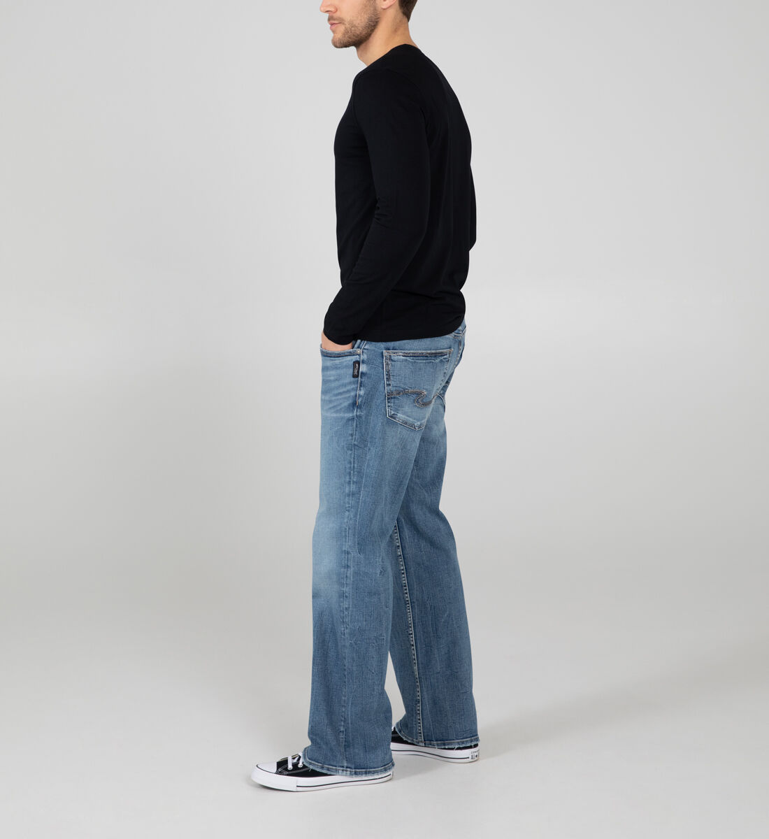 Craig Easy Fit Bootcut Jeans - Silver 