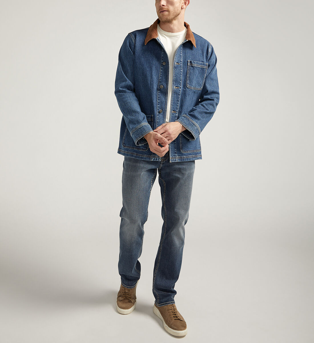 Buy Denim Chore Jacket for USD 108.00 Silver Jeans US New