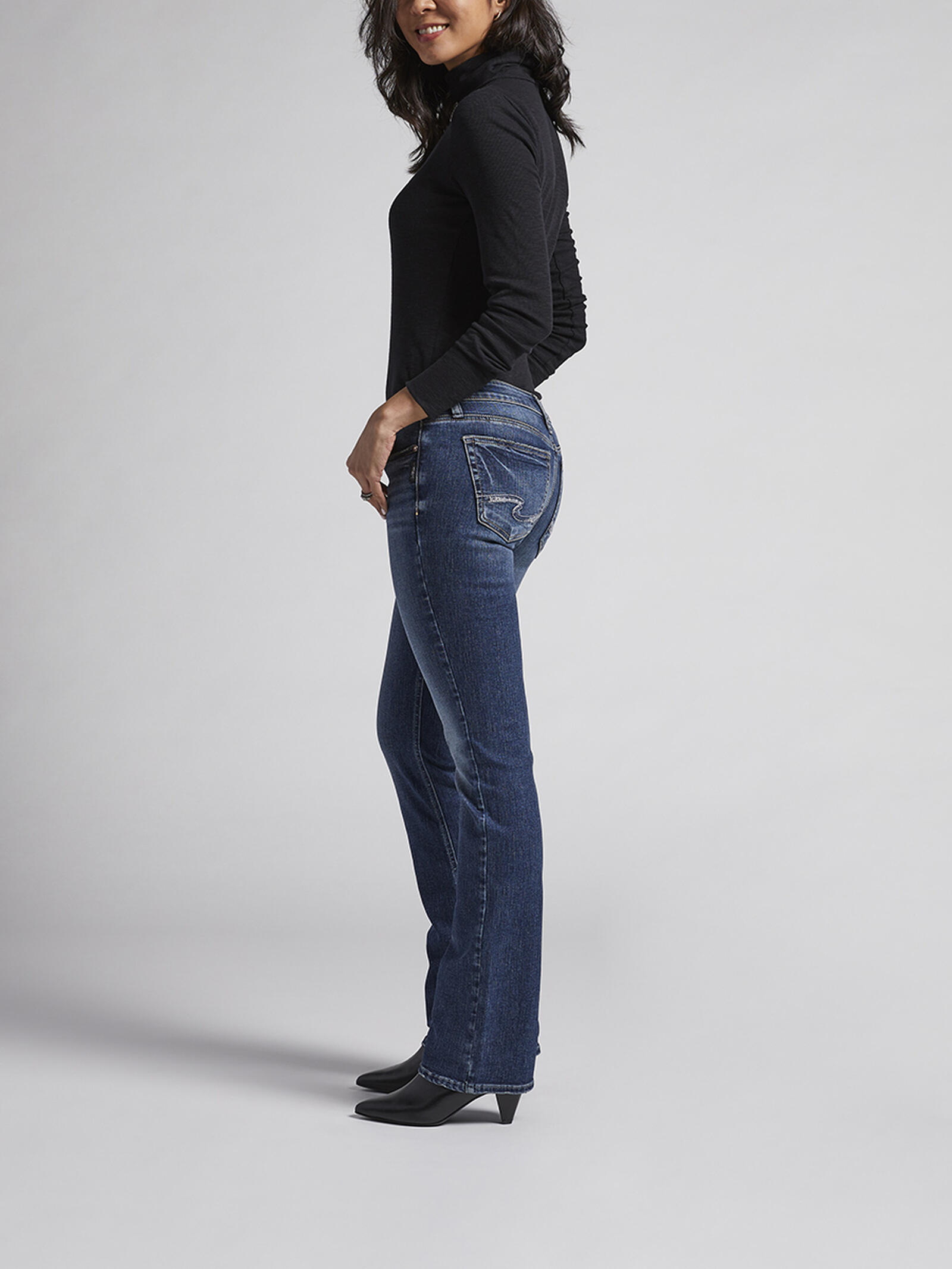 Buy Tuesday Low Rise Slim Bootcut Jeans for USD Silver Jeans