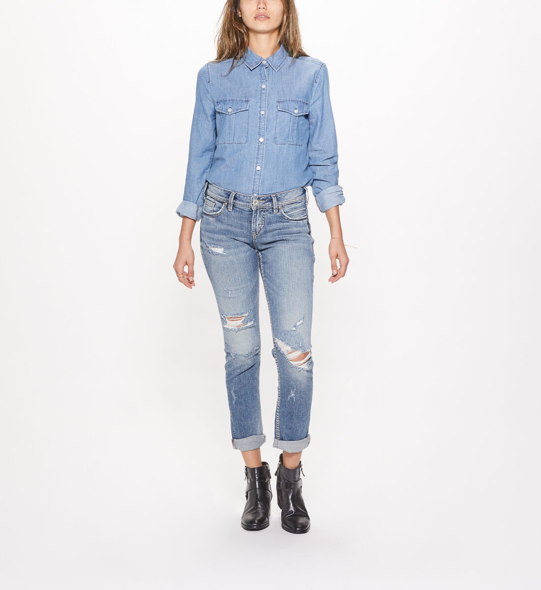 Silver shop ankle jeans