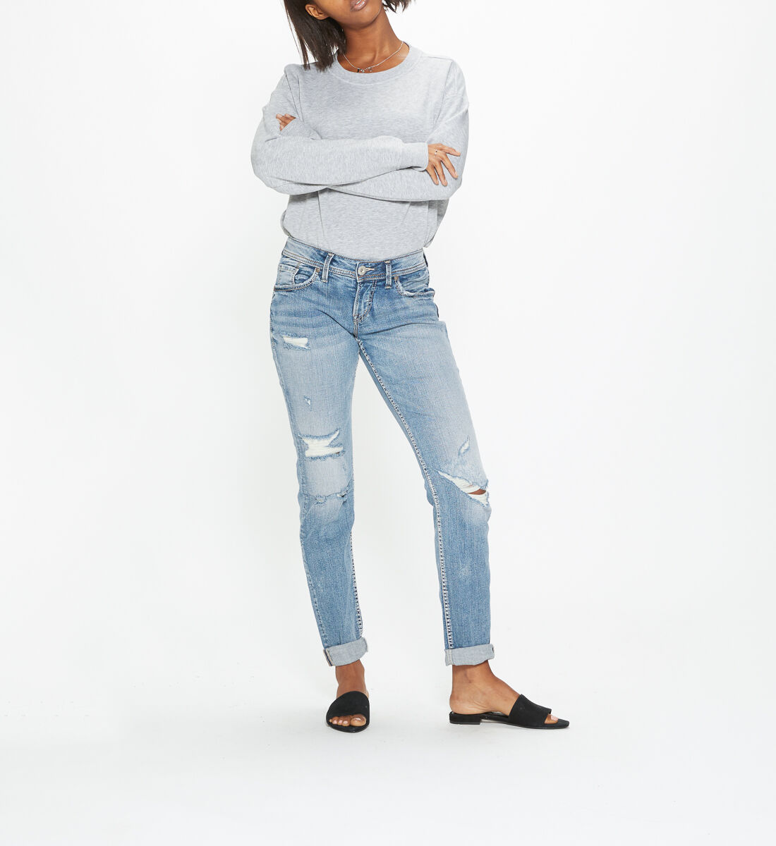 Silver jeans deals sam boyfriend