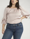 Suki Mid Rise Trouser Leg Jeans Plus Size image number 3