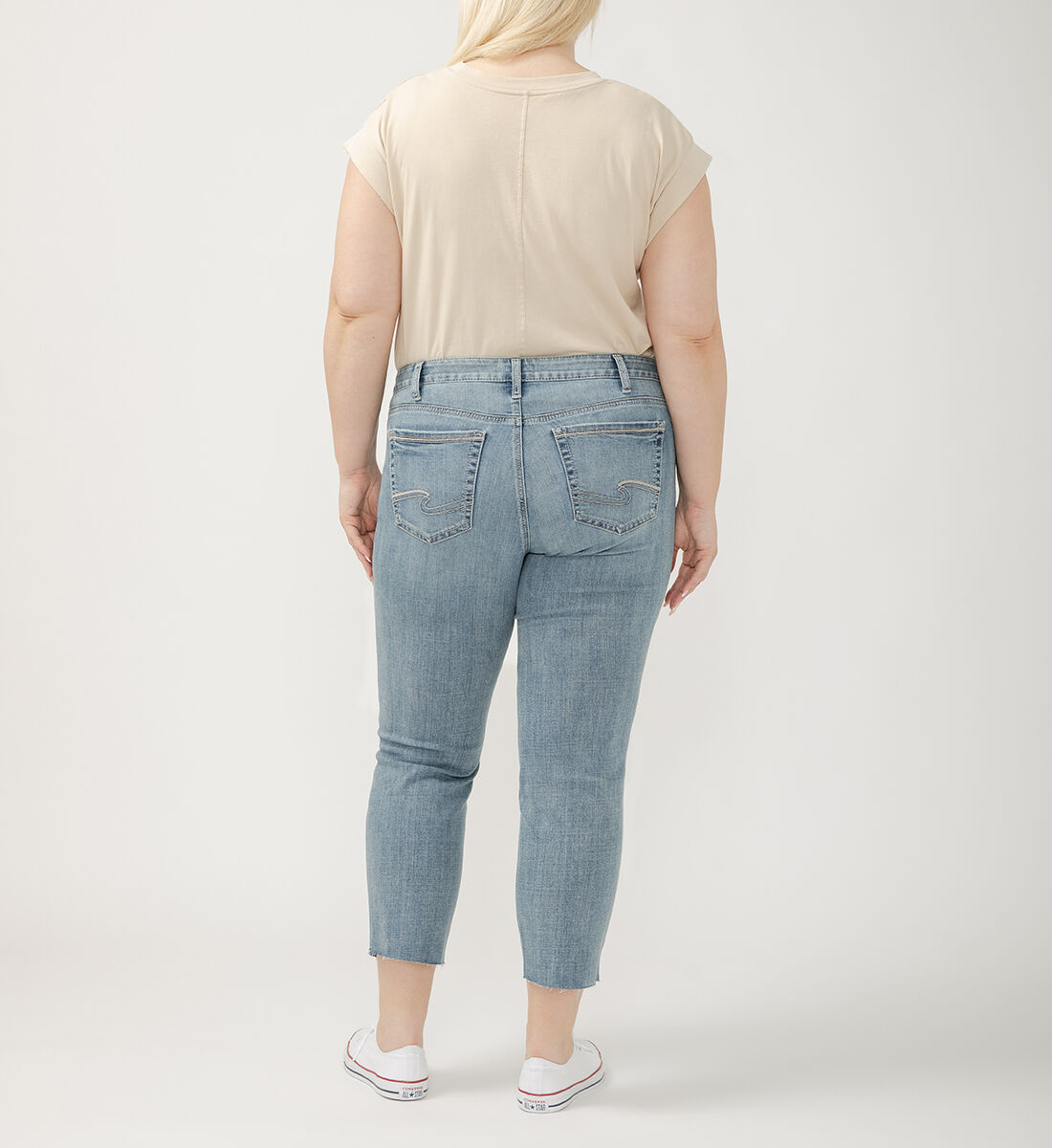 Buy Suki Mid Rise Straight Crop Luxe Stretch Jeans Plus Size