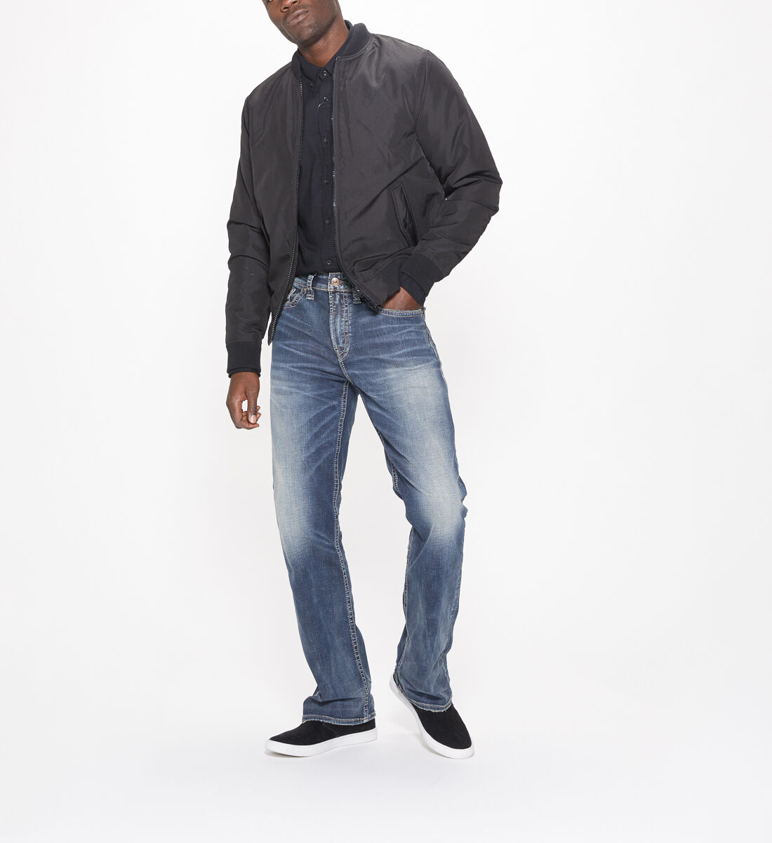 Mens silver bootcut jeans 2025
