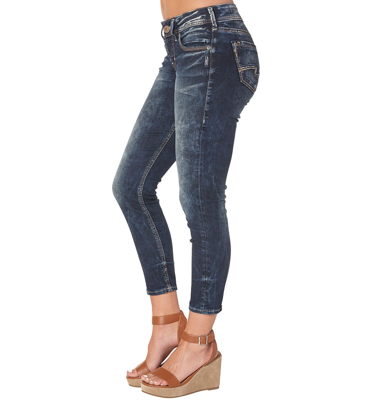 Suki Skinny Crop Rinse Wash, , hi-res image number 2