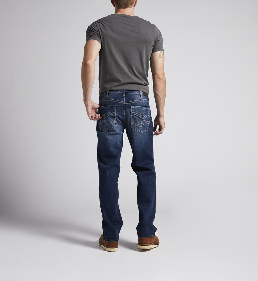 Gordie Relaxed Fit Straight Leg Jeans, Indigo, hi-res image number 1