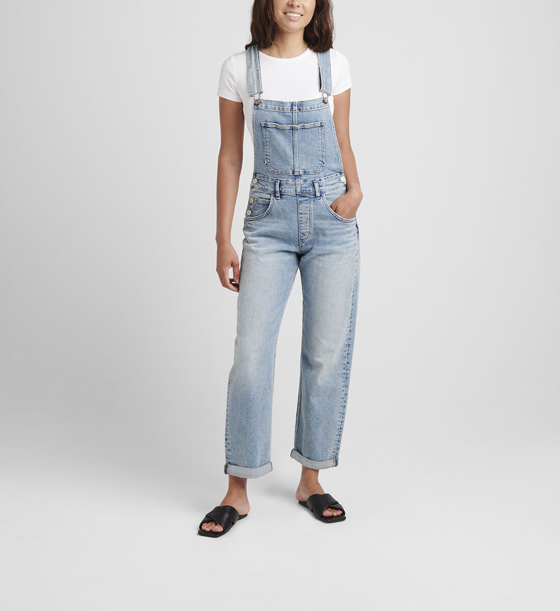 Denim overalls cheap baggy