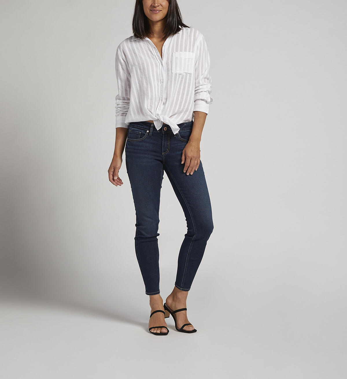 Britt Low Rise Skinny Jeans, Indigo, hi-res image number 0