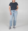 Highly Desirable High Rise Straight Leg Jeans Plus Size, , hi-res image number 0