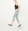 Utility Slim Crop Mid Rise Color Wash, Sage, hi-res image number 2