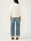 Relaxed Mid Rise Straight Leg Jeans image number 1