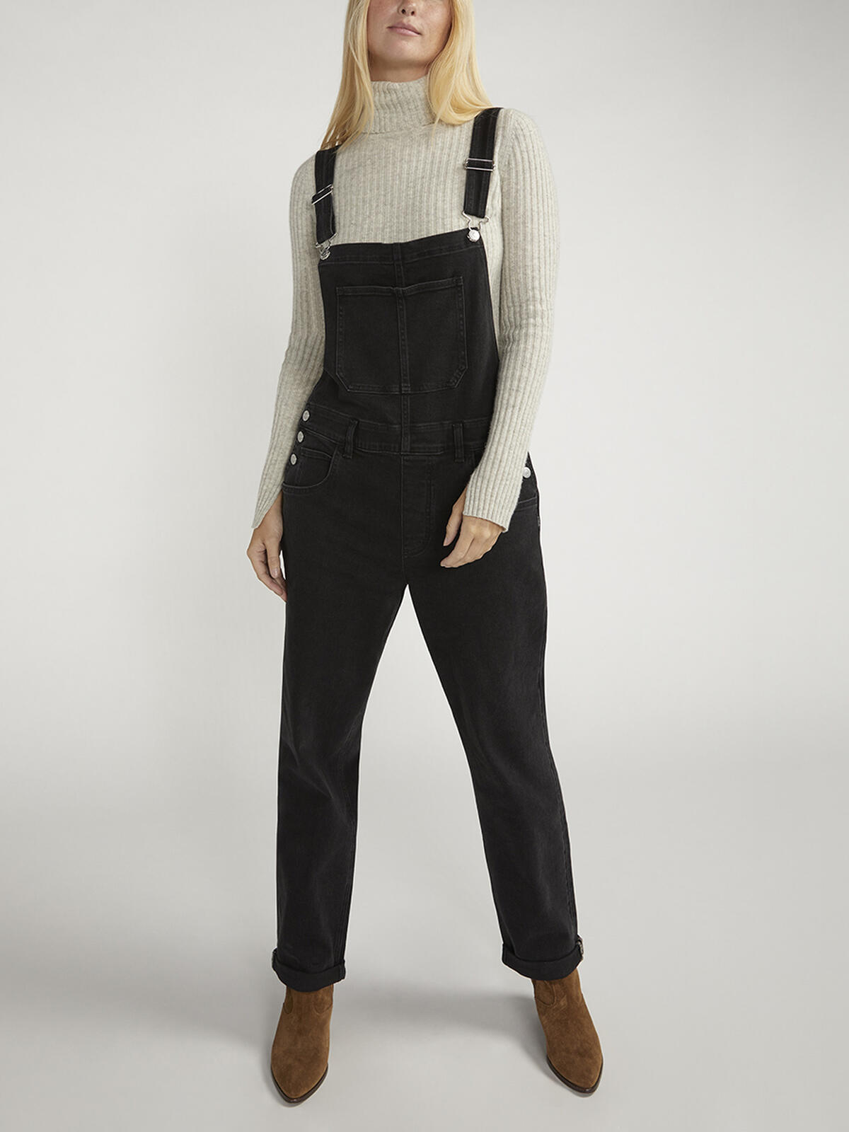 Baggy Straight Leg Overalls, , hi-res image number 0
