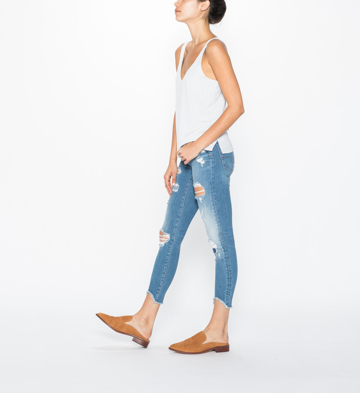 Bleecker Crop Medium Wash, , hi-res image number 2