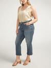 Suki Mid Rise Cropped Flare Jeans Plus Size image number 2