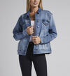 Denim Trucker Jacket, Indigo, hi-res image number 2