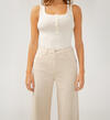 Highly Desirable High Rise Ultra Wide Leg Jeans, Sand, hi-res image number 3