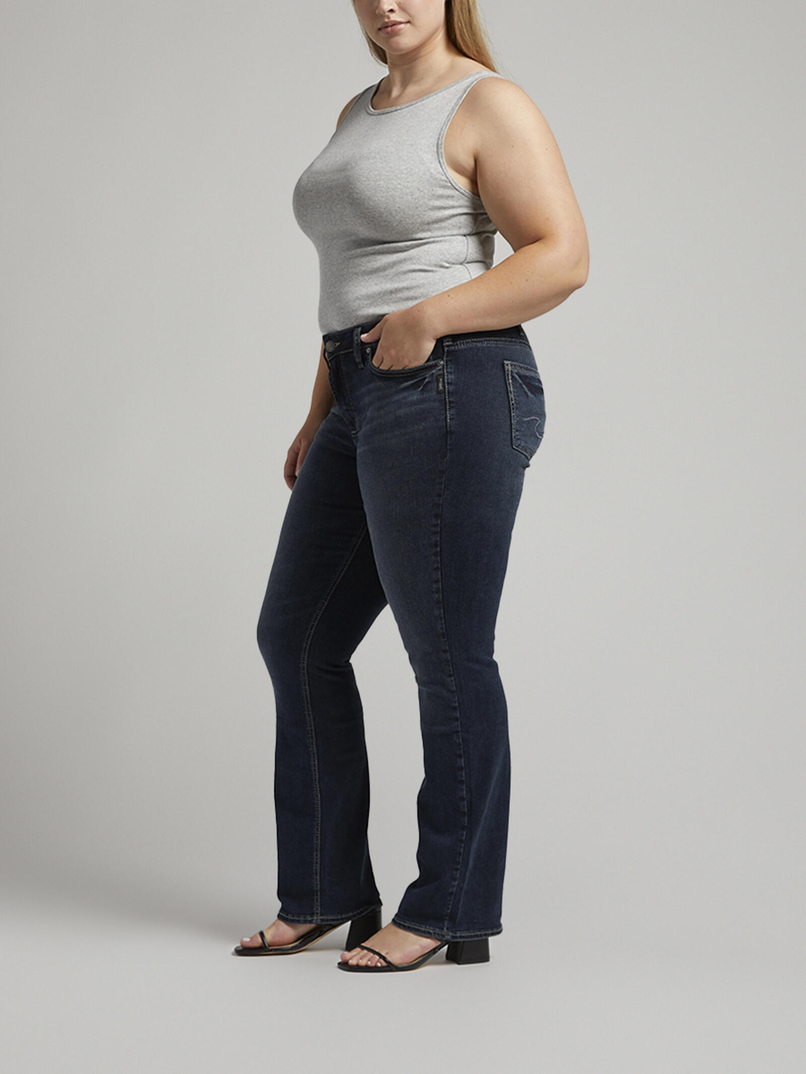 Silver Jeans For Womens Slim Boot Jeans Buy Suki Mid Rise Slim