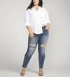 Boyfriend Mid Rise Slim Leg Jeans Plus Size, , hi-res image number 0