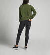 Womens Crewneck Sweatshirt, Olive, hi-res image number 1