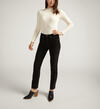 Suki Mid Rise Straight Leg Corduroy Pant, Black, hi-res image number 0