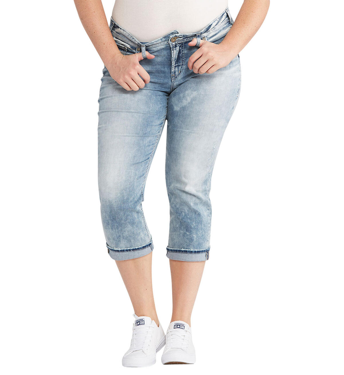 Suki Capri Light Wash, , hi-res image number 0