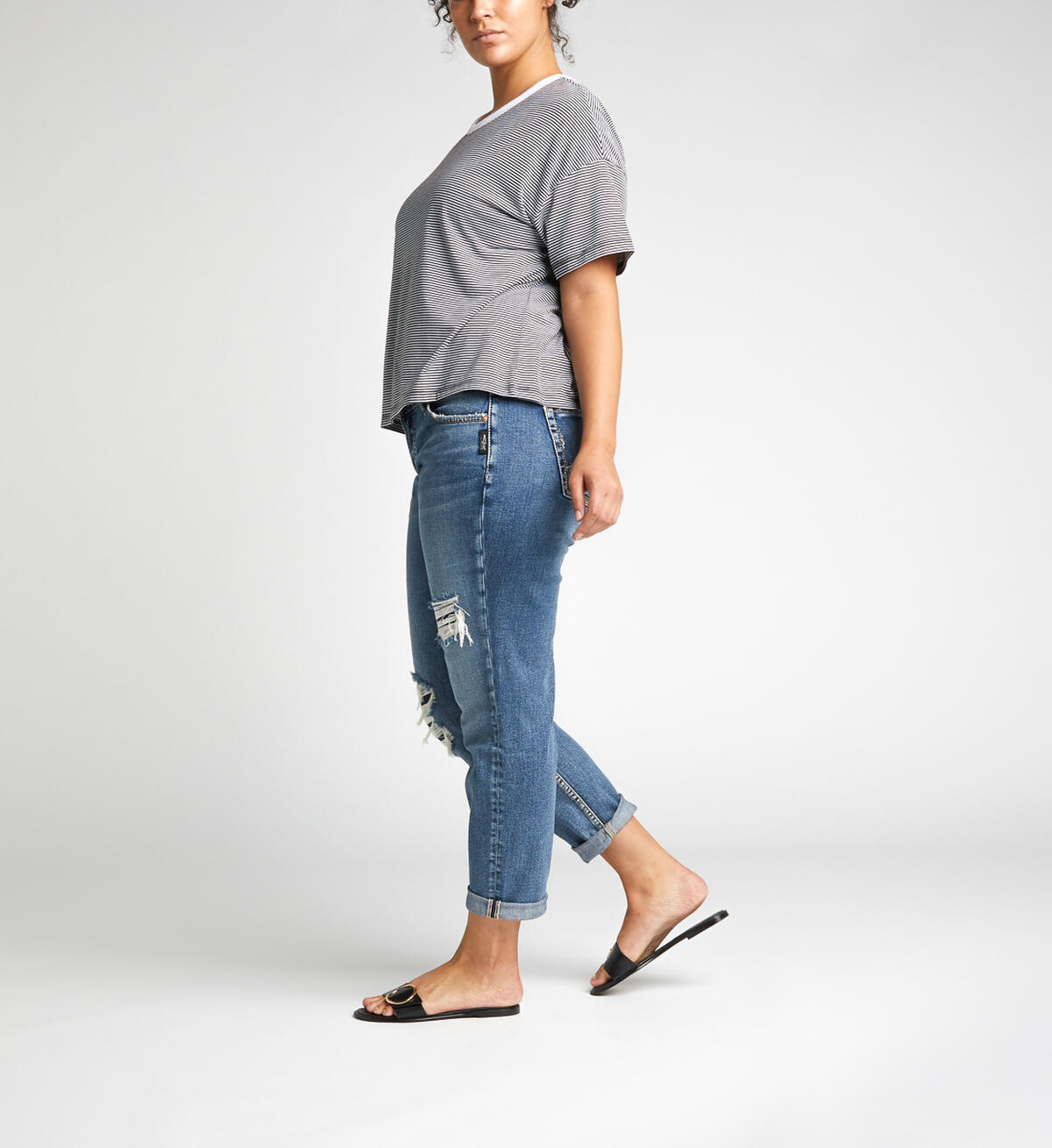 Mid-Rise Boyfriend Jeans, , hi-res image number 2