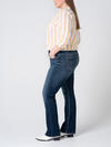 Suki Mid Rise Slim Bootcut Jeans Plus Size image number 2