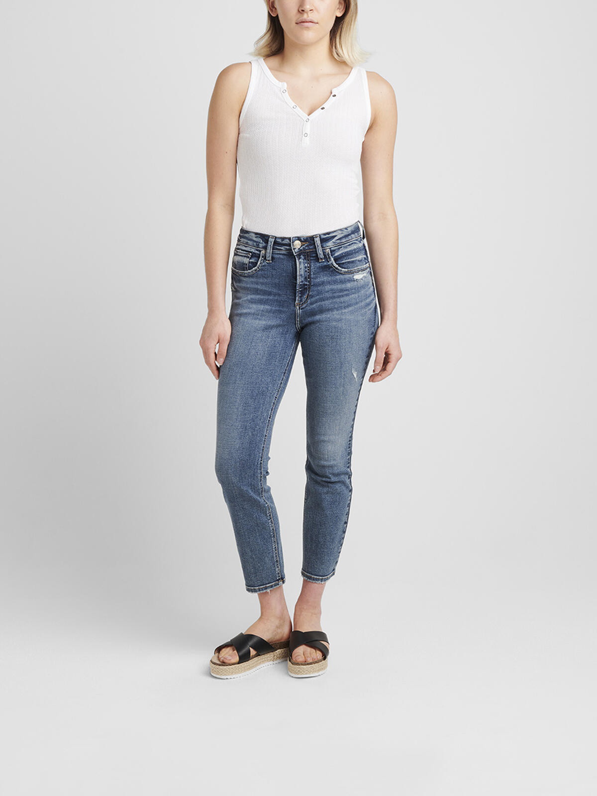 Avery High Rise Straight Crop Jeans, , hi-res image number 0