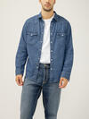 Men's Denim Western Shirt, , hi-res image number 0