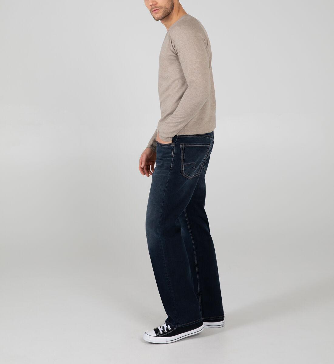 Zac Relaxed Fit Straight Leg Jeans Side