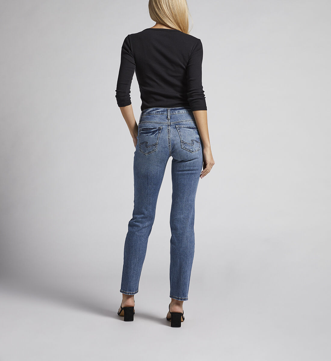 Silver straight leg jeans best sale