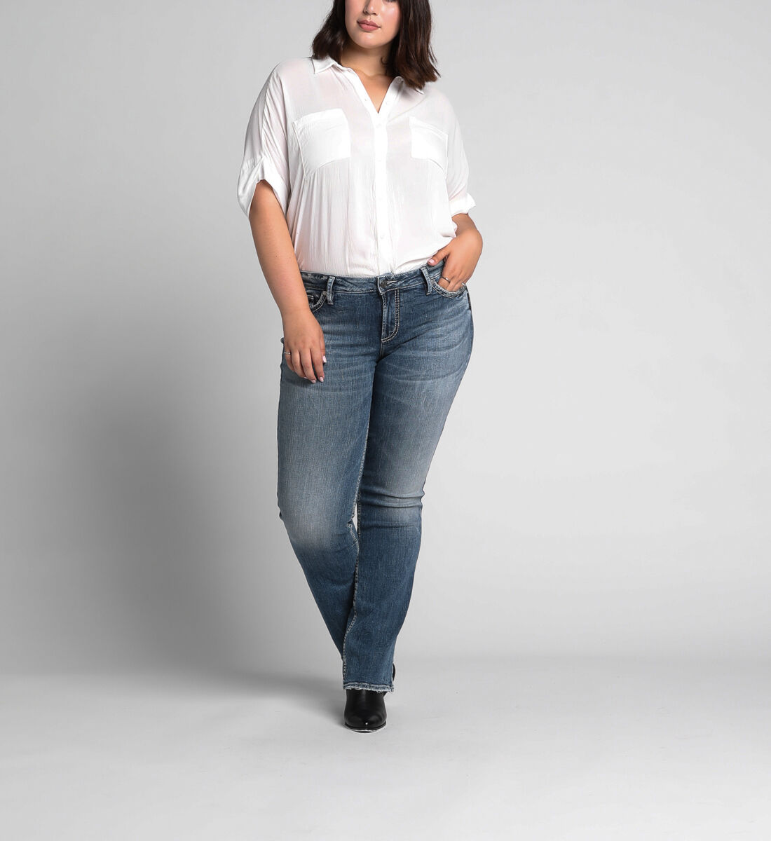 Plus size outlet silver jeans clearance